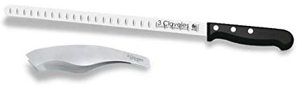 Hidalgo 3 Claveles Set Cuchillo Jamonero Campeón de España + Pinza Jamón