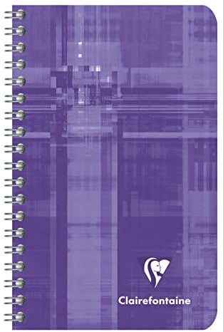 Clairefontaine 8586C - Packung mit 10 Notizbücher mit Spiralbindung, 7,5 x 12 cm, liniert, 90 g, 50 Blatt, farbig sortiert, 1 Pack