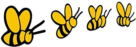 Auto Aufkleber, Kreative Bienen Form LKW Fahrzeug Karosserie Stoßstange Fenster Aufkleber Aufkleber Dekoration Gelb
