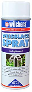 Weisslack Spray seidenmatt 400 ml Innen & Außen Wilckens ca. 2 m² Spraylack Lack