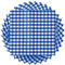 Tatuo 100 Blatt Gingham Papier Servietten mit 3 Schichten Einweg Klassische Karierte Papier Servietten 33 x 33 cm für Picknick Neujahr Weihnachten Geburtstag(Blau und Weiß)