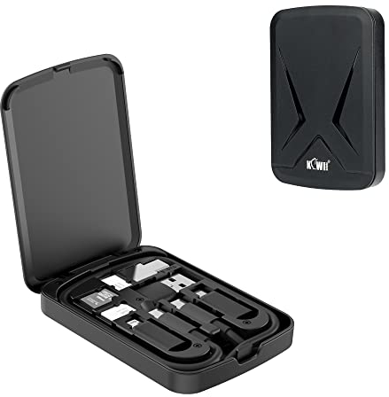 Kit de Câble de Données de Survie Urbain Multifonction, Compris USB A USB C Lightning Adaptateurs OTG Convertisseur de Câble pour Voyage, Urgences Passagers Voiture Utilisés Comme Support de Téléphone