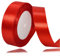 Geschenkband Rotes 25mm Breit, 23 Meters Satinband Rot Geschenkbänder Stoff Schleifenband Dekoband zum Geschenkverpackung, Bastelarbeiten, Geburtstag und Hochzeitsdekoration