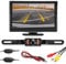 Rear Reversing Parking Camera Built-in Distance Scale RCA Connector Wireless IR Backup Camera with Monitor for Sedan Pickup SUV