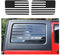 Amerikanische Flaggenfenster-Aufkleber Vinyl Heckfenster Aufkleber für Jeep Wrangler JL JLU 2018-2022 4 Tür