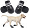 Dricar Hundeschuhe Pfotenschutz, 4 Stück Atmungsaktive Hunde Schuhe Outdoor Sommer, Anti-Rutsch Hundestiefel mit Rutschfester Sohle für Kleine, Mittlere und Große Hunde, Schwarz XXL