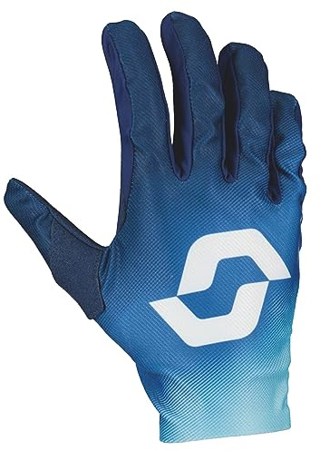 Scott 250 Swap Evo MX Motocross/DH Fahrrad Handschuhe blau/weiß 2023: Größe: L (10)