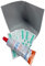 Anhängerplanen-Ecken Reparaturset | LKW-Plane Reparaturset inkl. PVC-Kleber | Reperaturset Anhängerecke (Grau, 10cmx10cmx10xm)