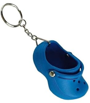 tenghong2021 Porte-clés avec mini chaussures amusantes pour femmes, filles, garçons, jolis sabots à bulles, cadeaux d'anniversaire, noir foncé, Small