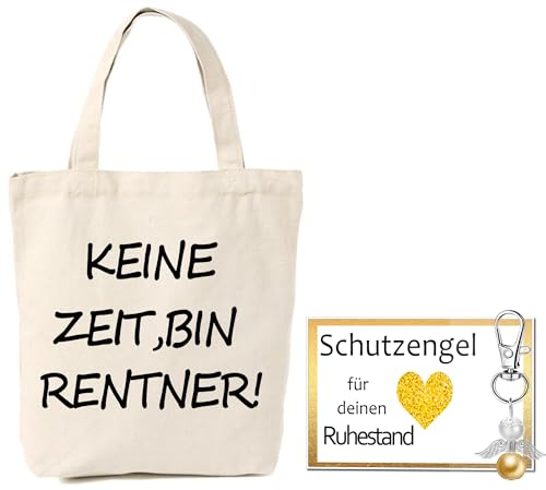 Rentner Tasche Geschenk zur Pensionierung zur Pensionierung als Dankeschön bei Verabschiedung, Kollegen Kollegin zum Ruhestand bei Renteneintritt oder Pensionierung- Abschiedsfeier Geburtstag Spruc