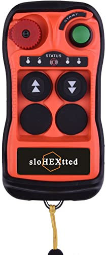 2 Canali pulsanti Telecomando per gru senza fili a ponte Industriale Trasmettitore