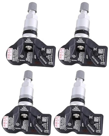 Reifendrucksensor, 4 pcs Reifen Sensor TPMS, Auto TPMS Reifendrucküberwachungssystem Sensor Kompatibel für VW Passat Porsche Skoda Seat Reifendruckkontrollsystem
