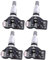 Reifendrucksensor, 4 pcs Reifen Sensor TPMS, Auto TPMS Reifendrucküberwachungssystem Sensor Kompatibel für VW Passat Porsche Skoda Seat Reifendruckkontrollsystem