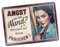 PfotenSchild Retro Blechschild Hund - Angst vor dem Hund? Dann warte auf das Frauchen! - als Geschenk und Deko für Hundebesitzer Metallschild A4, (30x21 cm)