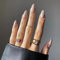 JUSTOTRY 24 Stück Coffee Einfarbig Mandel Nägel Zum Aufkleben Kurz Motiv,Braune French Press on Nails,Glossy Oval Künstliche Nägel,Schöne Fingernägel Fake Nails für Frauen