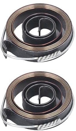 Orenic Bohrmaschinenfeder, 2 Stück Pinolenfeder, Vorschub-Rücklauf-Schraubenfeder, Federbaugruppe, Bohrmaschinen-Ersatzteile, Federstahl Mit Chemischer Schwärzung, 35 X 8 X 0,8 Mm