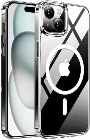 ULTRICS iPhone 15 Case Magsafe, 6.1-Inch Magnetic iPhone 15 Case, Apple Phone Case with Magsafe, Military-Grade Protection, Clear Yellowing Resistant Slim and Anti-Scratch Back Cover