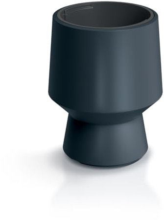 Tymar Blumentopf mit Einsatz, Blumenkübel aus Kunststoff, Übertopf, Pflanzkübel Gross(Anthrazit DBHEP,ø 25 cm)