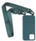 PuYu Zhe Compatible With iPhone 16 Crossbody Case - Silicone Soft Matte Cover, TPU Shell, Adjustable Neck Cord Strap, Stylish Shockproof Lanyard - Dark Green