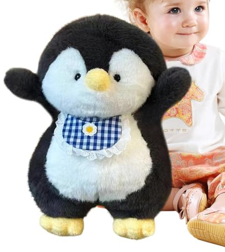 Zuasdvnk Plüschtiere, Plüschtiere, Plüschtiere mit Lätzchen und - Plüschpuppe für Raumdekoration, Plüschtiere für Kinder Erwachsene