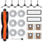 Jegehoyo Juego de accesorios para Xiaomi X20 Max / X20 Pro Robot Aspirador, 1 cepillo principal, 2 filtros HEPA, 6 toallitas, 4 bolsas de polvo, 6 cepillos laterales, 1 cepillo de limpieza