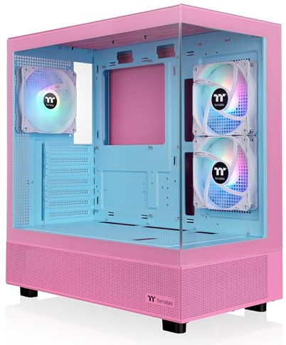 Thermaltake View CA-1Y7-00MAWN-00 TG ARGB Lite 270 Plus Medium Tower Chassis; 3 x 120mm ARGB Lite Fans Included; 360mm Radiator Bracket; 420mm GPU Clearance; Height