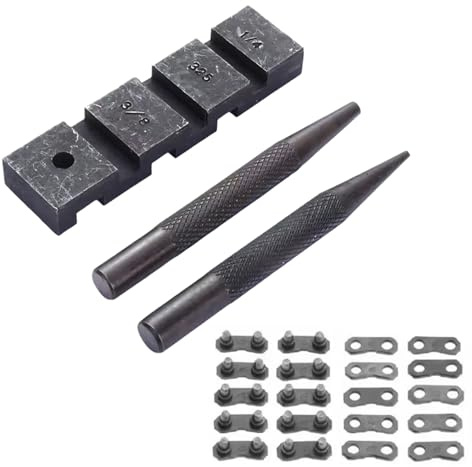 Chainsaw Chain Breaker and Joiner Set with 10 Replacement 325 Link Included Rivets and Link Removal Tool Chain Breaker Punches