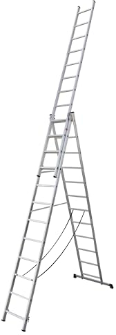 Sealey Aluminium Extension Combination Ladder 3x12 - ACL312