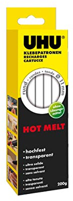 Uhu 48628 - Cartucce per colla a caldo, HT 80, 10 kg, colore trasparente