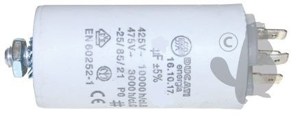 Greenstar 4877 Condensateur électrique universel 25 UF fixation M8 ø 40 mm 92 mm