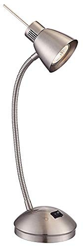 Globo Schreib Tisch Lampe Leuchte Metall Nickel Matt Spot Beweglich Schlaf Zimmer Büro, Bunt, medium, 2474L