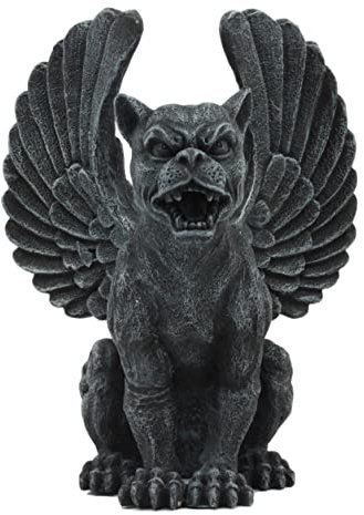 Ebros geflügelten Löwin Gargoyle Statue 16,5 cm hoch Safari GIANT CAT Sekhmet Göttin Notre Dame Deko Figur