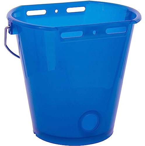 Kerbl Poubelle bleue transparente avec graduation, sans accessoires.