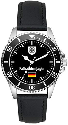 KIESENBERG Soldat Geschenk Bundeswehr Artikel Fallschirmjäger Uhr L-1028