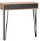 MyosHome - Recibidor Consola Roble Sonoma y Gris 90 x 30 x 87 cm con Dos cajones Zeus