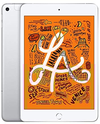 2019 Apple iPad Mini (7.9-zoll, Wi-Fi + Cellular, 64GB) Silber (Generalüberholt)