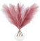 5 Artificial Pink Pampas Grass Stems (UK Company) - Small 44cm Faux Mini Pampas Grass Decor - Dried Flowers & Pink Bedroom Accessories