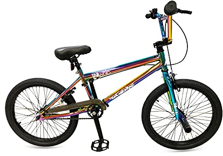 XN Tailwhip 20 Freestyle BMX, 25-9t Single Speed Gearing - Neo Chrome Jet Fuel