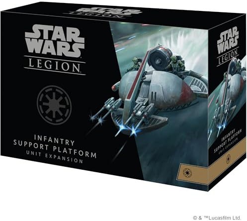 Atomic Mass Games , Star Wars Legion: Galactic Republic Expansions: Infantry Support Platform, Unit Expansion, Miniatures Game, Ages 14+, 2 Players, 90 Minutes Playing Time