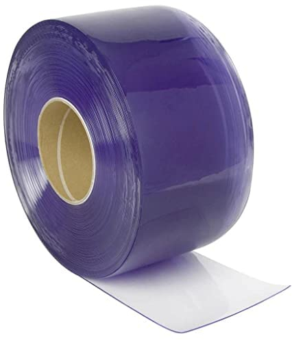 Transparente PVC-Streifen in Rollen, 2 x 200 mm, Verwendung Streifenvorhang, Industriegardine, Lamellenvorhang, flexibles PVC, witterungsbeständig und wetterfest (1 Meter 200 x 2 mm)