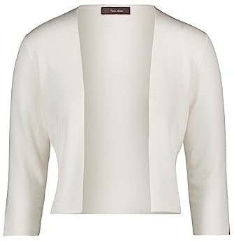 Vera Mont Damen Strickbolero Langarm S, Rohweiß