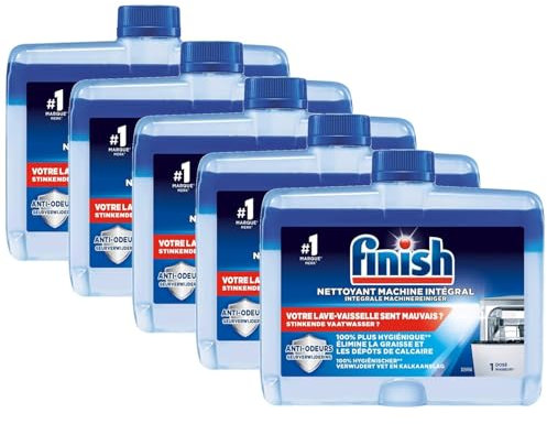 Finish Nettoyant Machine Intégral Lot de 5 Flacons de 250 ml