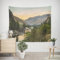 EHOMERY Tapisserie Murales Papier Peint 3D Décoration Murale Vintage Forêt Tapisserie Murale XXL Toile en Tissu Murale Décoration Décoration Murale pour Le Salon et la Chambre 260x240cm