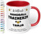 True Statements Geschenk für Trainerin: Keramik-Tasse „Weltbeste Trainerin“ personalisiert mit Sportart, Namen und Wunschtext – Kaffeebecher 330ml. – Tanz Zumba (Rot)