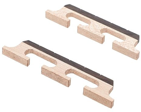 OFFSCH 2stücke Premium Banjo Brücke Aus Holz Für Saitige Banjo-instrumente Installieren Praktische Ersatzteile Für Musiker Robust Und Langlebig