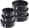 FAAING 6 Stück Springform Set Rund, 18cm 20cm 22cm 24cm 26cm 28cm Kuchenform Rund Set, Antihaft Backform mit Hebeboden