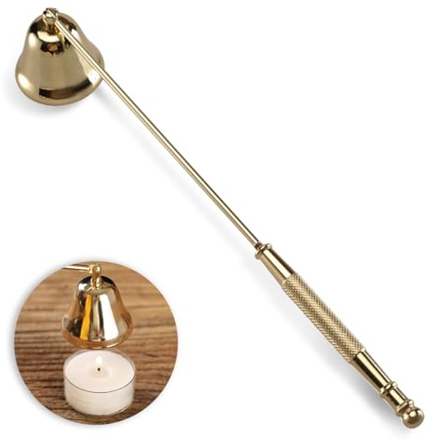 DUPOCHU Candle Snuffer, Unique Candle Extinguisher Snuffer, Decorative Candle Extinguisher Metal Candle Tool