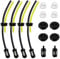 Strimmer Fuel Hose Pipe, Universal Petrol Hose Set, 14 Pcs Lawn Mower Fuel Hose Parts, Replacement Strimmer Fuel Pipe, Fuel Line for Petrol Strimmer, Rubber Fuel Line Hose for Lawnmower