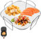 WANDGU Griglia per friggitrice ad aria calda: 20 x 20,5 x 10 cm, accessorio per friggitrice ad aria calda in acciaio inox 304, accessorio quadrato Airfryer in acciaio inox, compatibile con la maggior