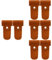 minkissy 4 Sätze Rasiermesser Fall Rasierer Aufbewahrungstasche Rasierer Schutzbeutel Rasierapparat Reisen Handtasche Ledertasche Aufbewahrungskoffer Für Rasierer Pu Light Brown 2 Stück * 4